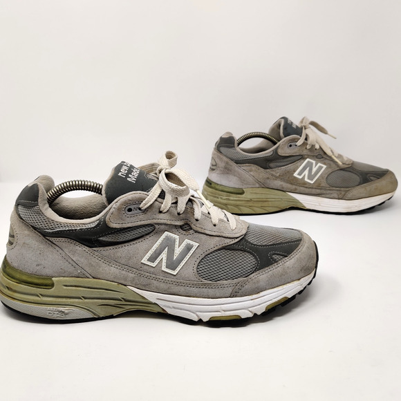 New Balance 993 Beater Work Shoes Sneakers Mens 9.5 D Gray Made in USA *Read main image 4